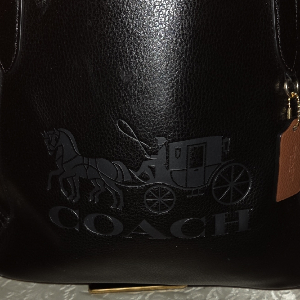 Coach Horse & Carriage Embossed Tote - Picture 2 of 8